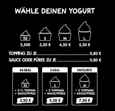 Wähle deinen Yogurt