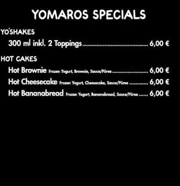 Yomaros Specials