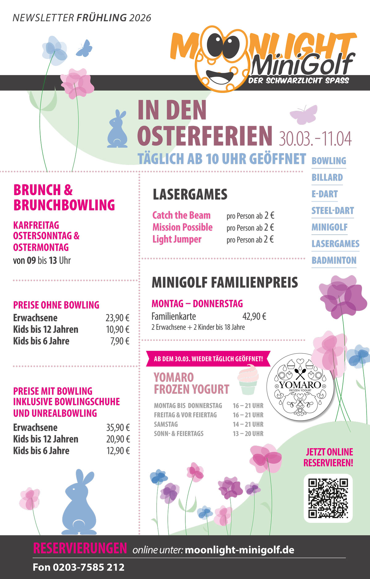 Moonlight Minigolf Osterferien 2026