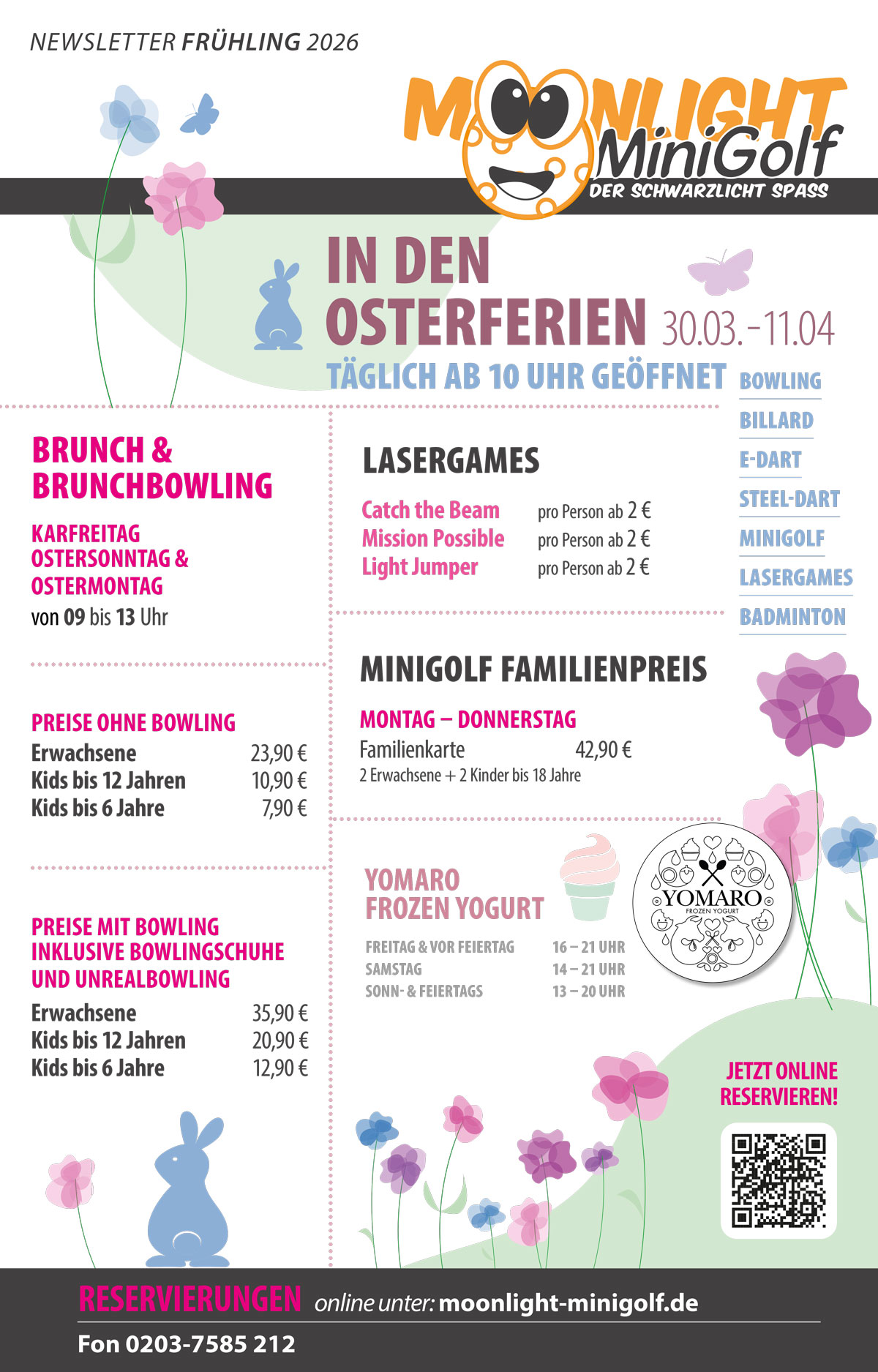 Moonlight Minigolf Osterferien 2026
